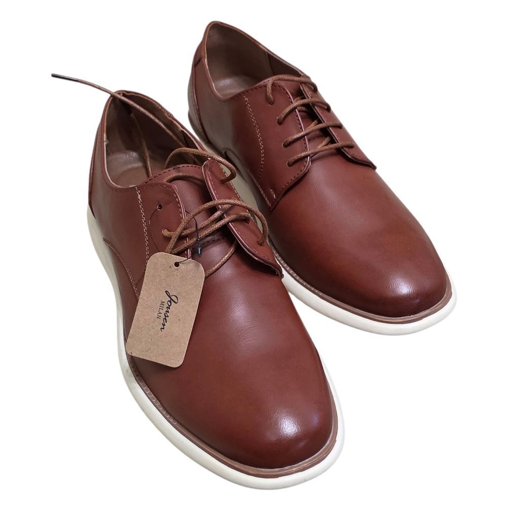 Brown Leather Men's Oxfords